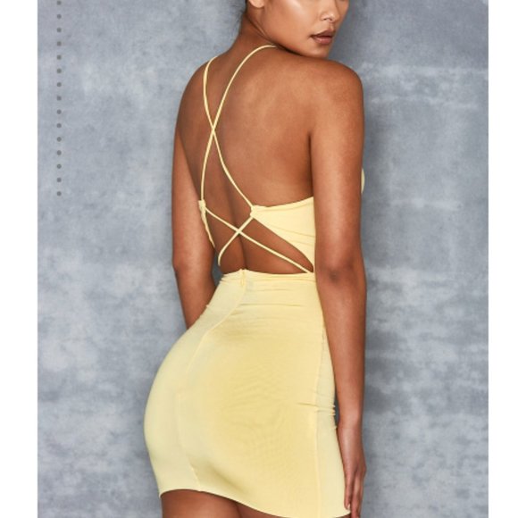 Mistress Rocks 'DANGER ZONE' Sherbet Lemon Mini Dress Women's Large NEW - Picture 2 of 9